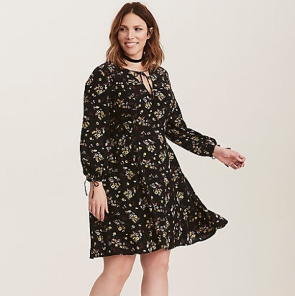 torrid Dresses | Multicolor Floral Print Challis Smocked | Poshmark